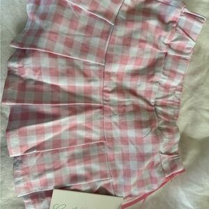 Cecil + Lou Pink Gingham Tennis Skirt